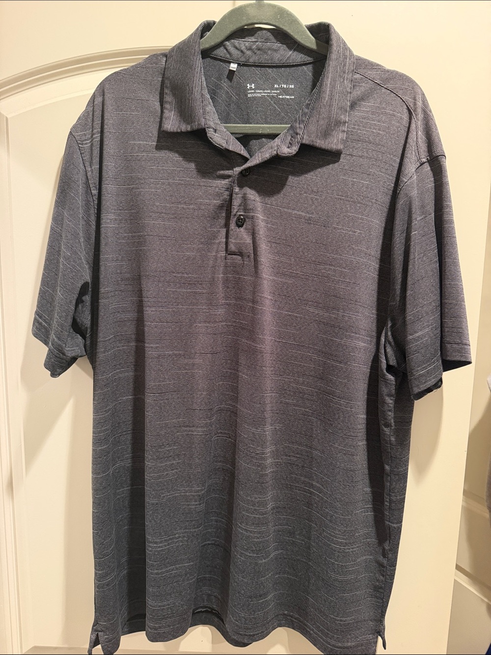 Under Armour Men's Charcoal Heather Polo